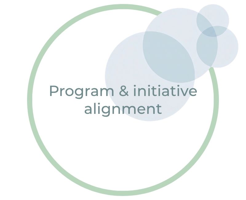Program & initiative alignment Program & initiative alignment